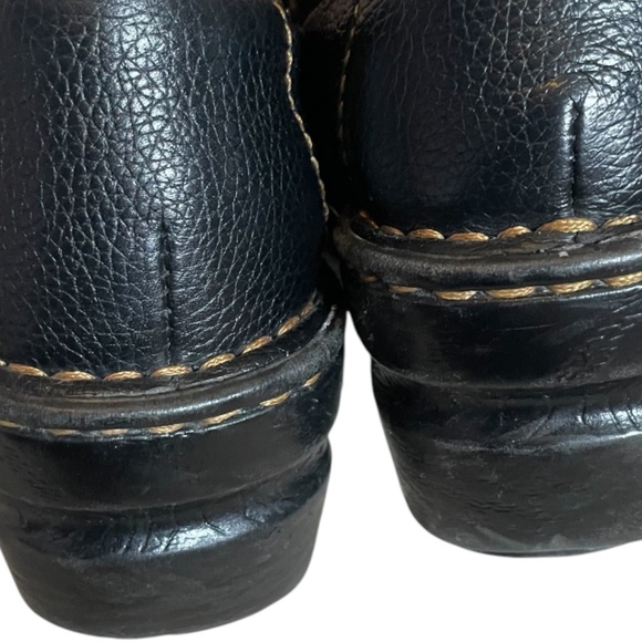 BOC Women’s Leather Slip-on Clogs Black Size 7M Shoes - Picture 5 of 8